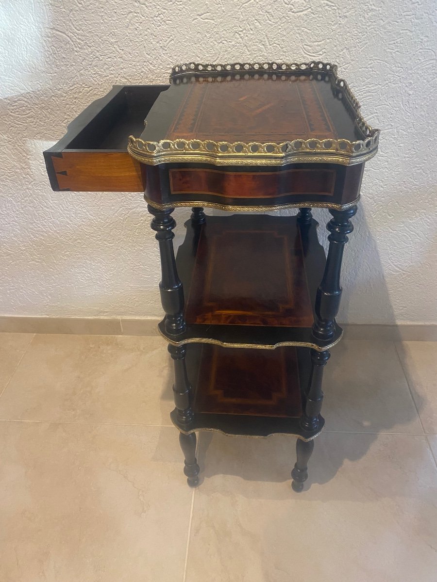 Napoleon III Marquetry Side Table -photo-2