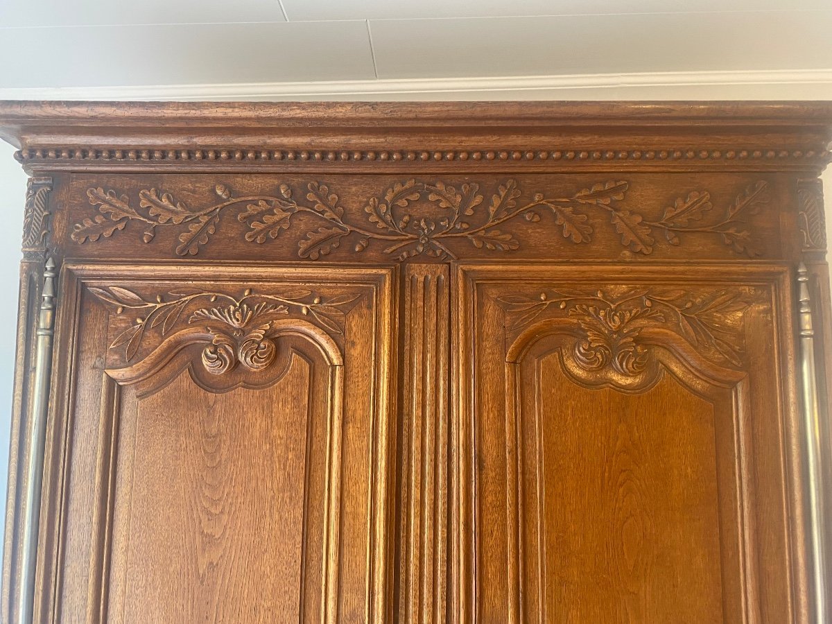 18th Century Double Body Golden Oak Sideboard -photo-6