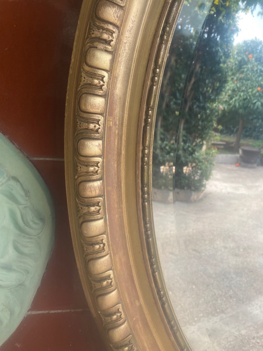 Louis XV Napoleon III Style Oval Mirror -photo-4