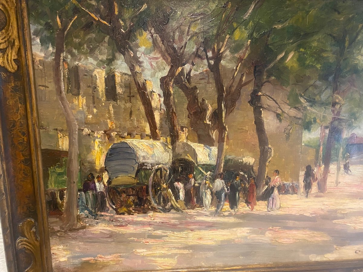 Charles Vionnet Market Scene Avignon -photo-1