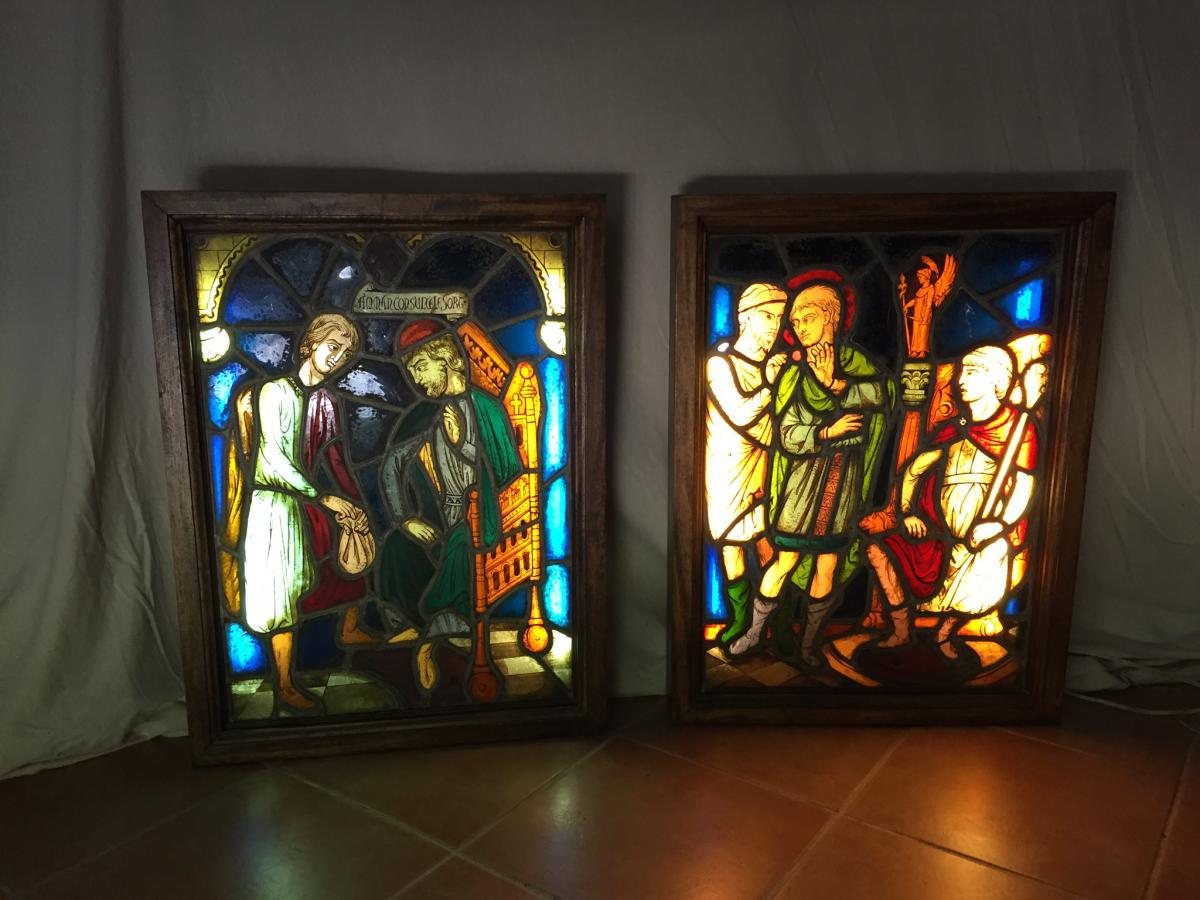 Set Of Two Stained Glass-photo-1