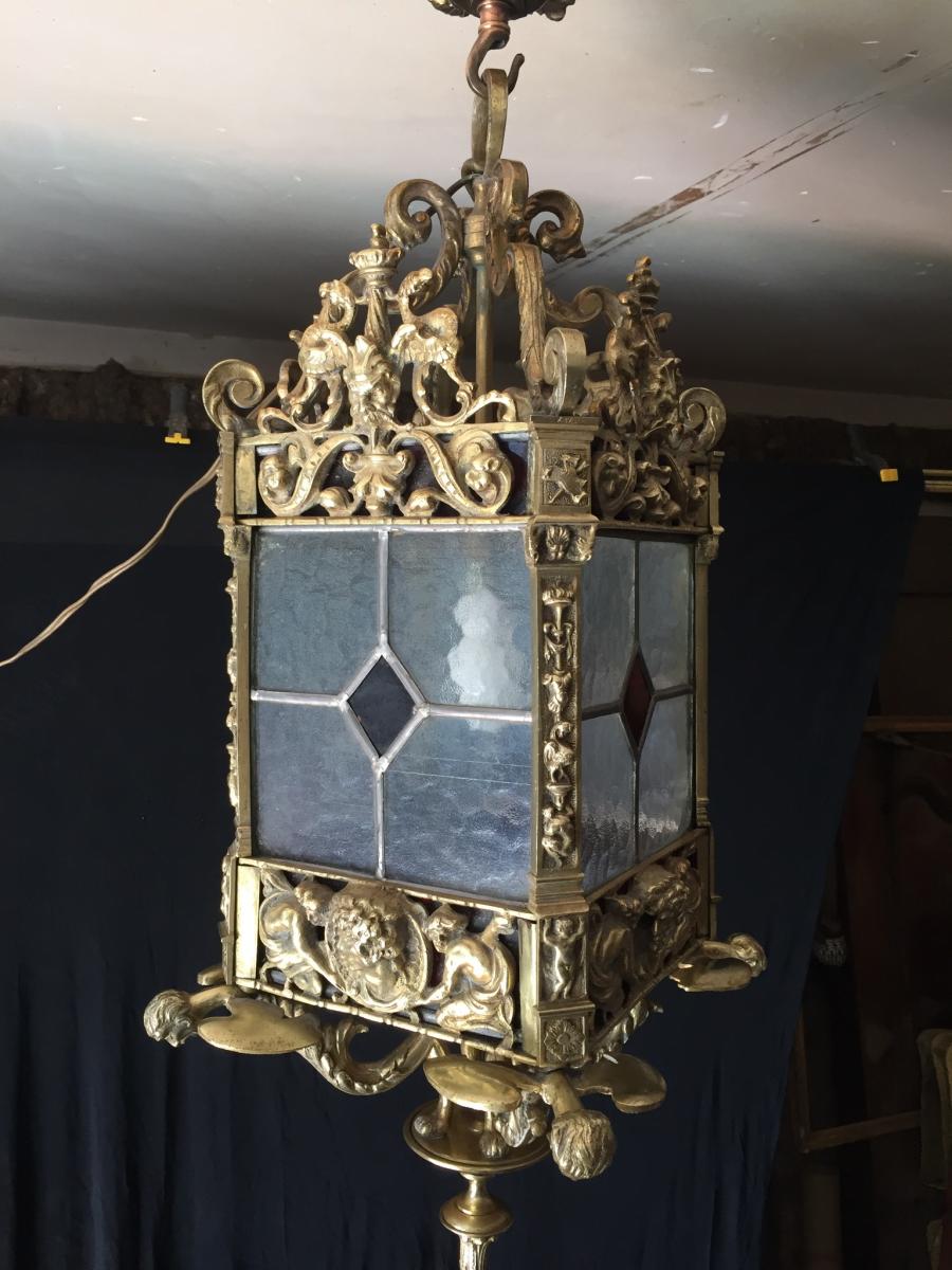 Large Bronze Lantern