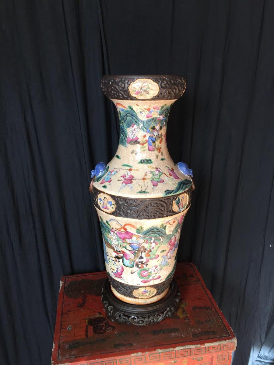 Vase Chinois  De Nankin 19eme-photo-1