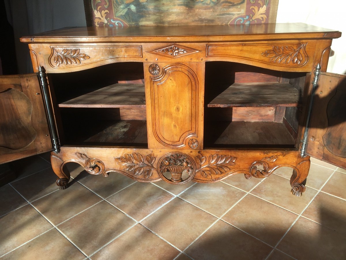 18th Provençal Credenza In Blond Walnut-photo-2