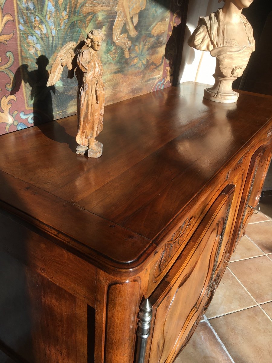 18th Provençal Credenza In Blond Walnut-photo-3