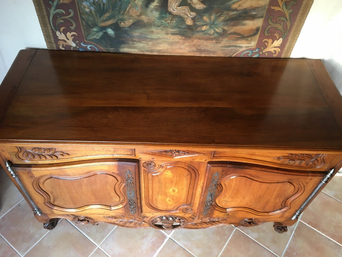 18th Provençal Credenza In Blond Walnut-photo-6