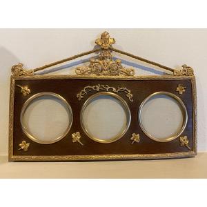 Photo Frame In Gilt Bronze And Wood