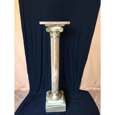 Column Onyx And Bronze XIXth