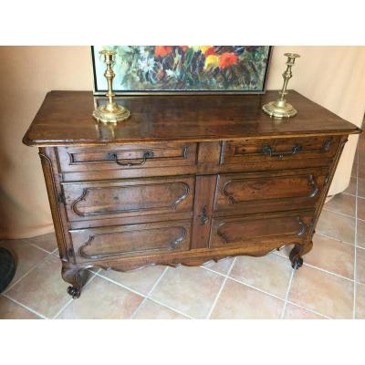 Hutch Of The 19th In Walnut And Oak