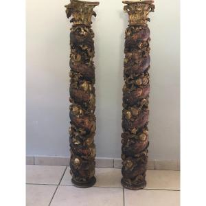 Pair Of Twisted Columns 17th Time