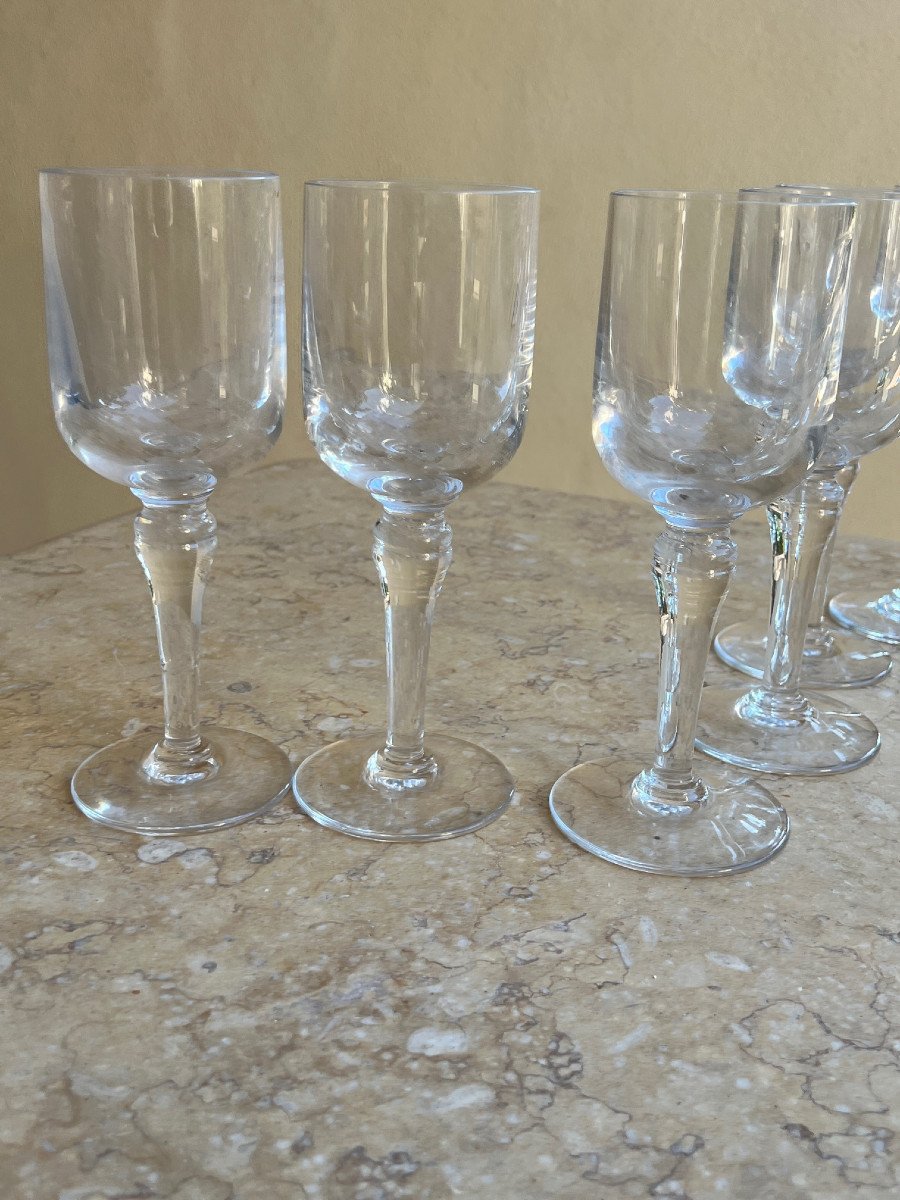 6 Verre A Vin en Cristal  long pied-photo-8