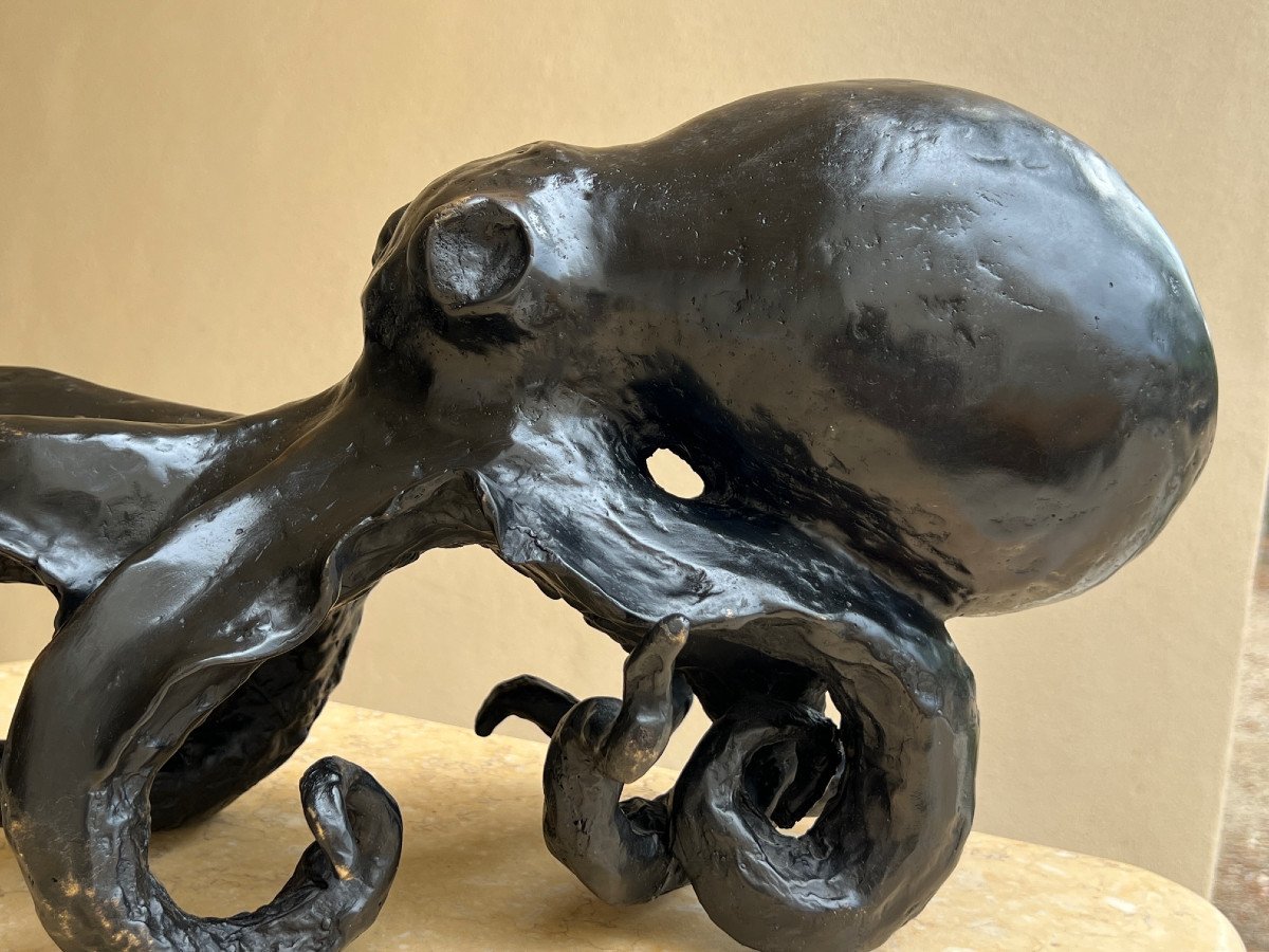 "octopus" Animal Bronze-photo-2