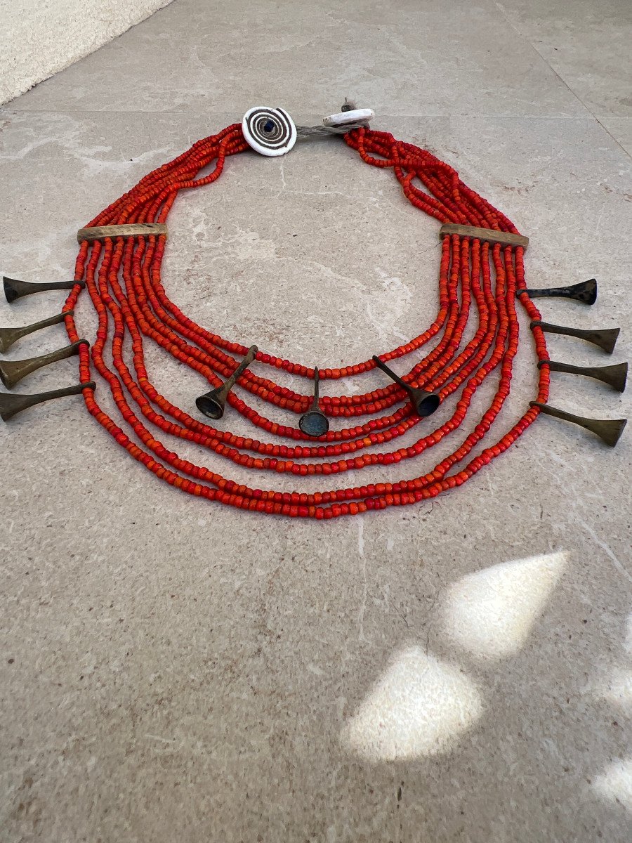 Multi-strand Tribal Necklace Naga Tribe Konyak Nagaland-photo-2