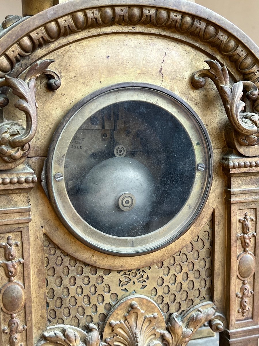 19th Century Bronze Fireplace Clock -photo-8