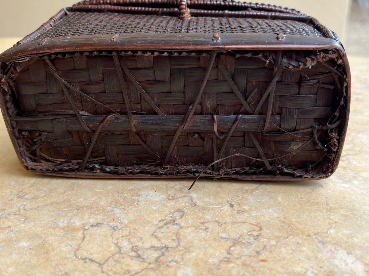 Basketwork For Collecting Medicinal Plants Lahu-shi Tribe Burma -photo-2