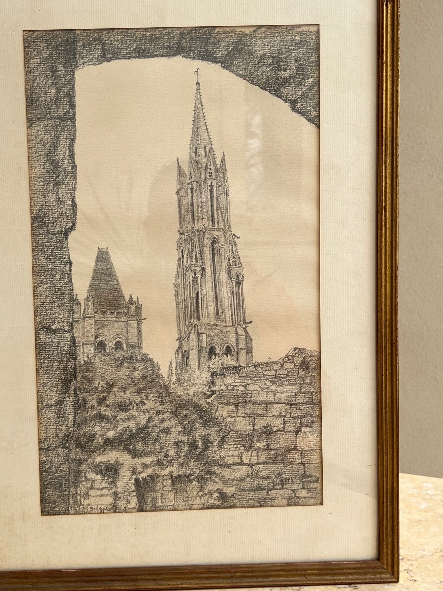 La Cathédrale De Senlis Dessin De Boileau-photo-4