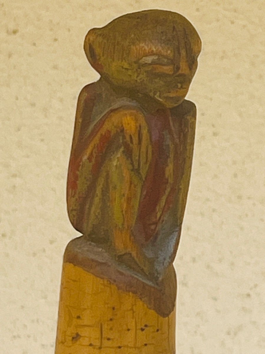 Monk's Cane Monkey Knob XIX Century Burma -photo-3