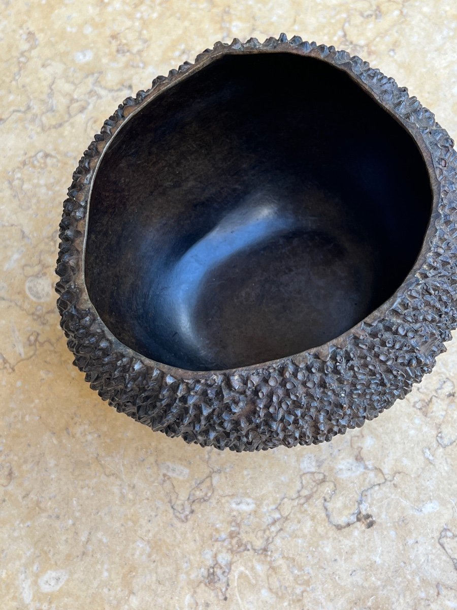 Bronze Vase Shaped Jackfruit 20th Century -photo-2