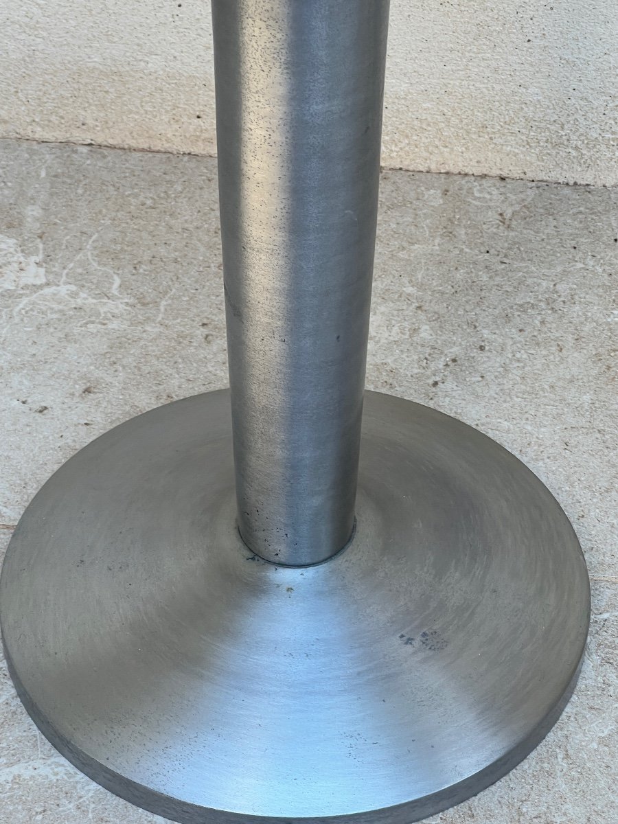 Large Aluminum Candlestick Period 1970 -photo-2