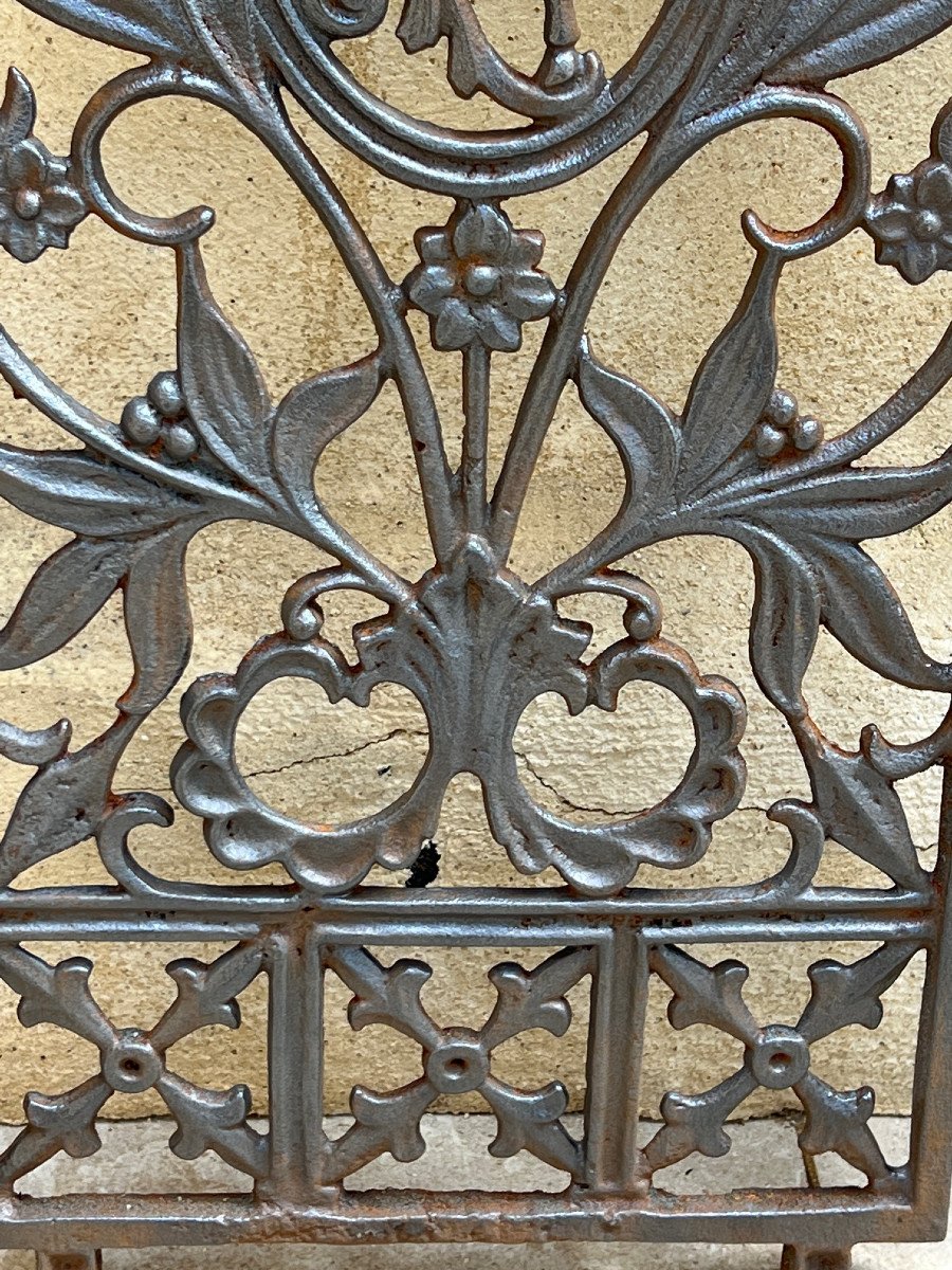 8 Cast Iron Grilles Unicorn Motif English Colonial House, Rangoon Burma 19th Century-photo-6