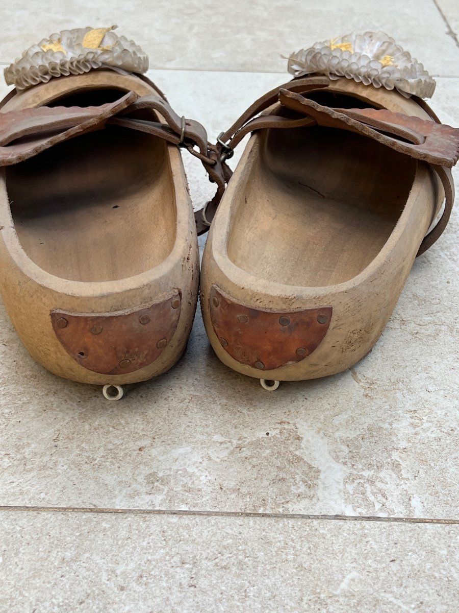 Pair Of Swiss Clogs 1970/1980-photo-2