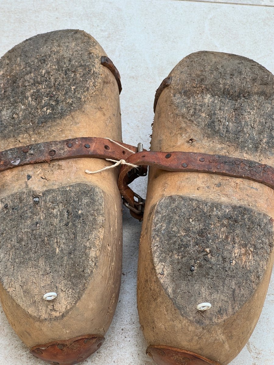 Pair Of Swiss Clogs 1970/1980-photo-3