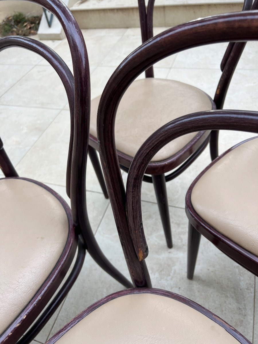 6 Chaises  Thonet De bistrot N 14  1950-photo-3