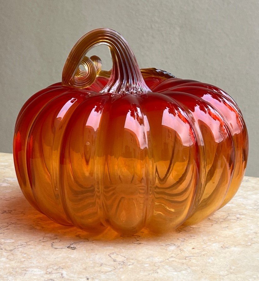 Murano Blown Glass Pumpkin Period 1960