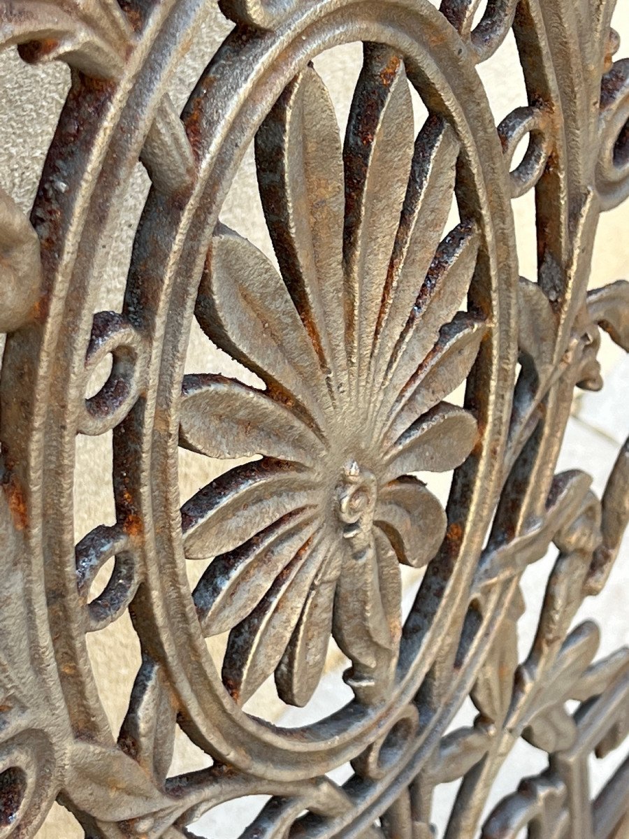 8 Cast Iron Grilles, Traveler's Tree Model, English Colonial House, Burma 19th Century -photo-1