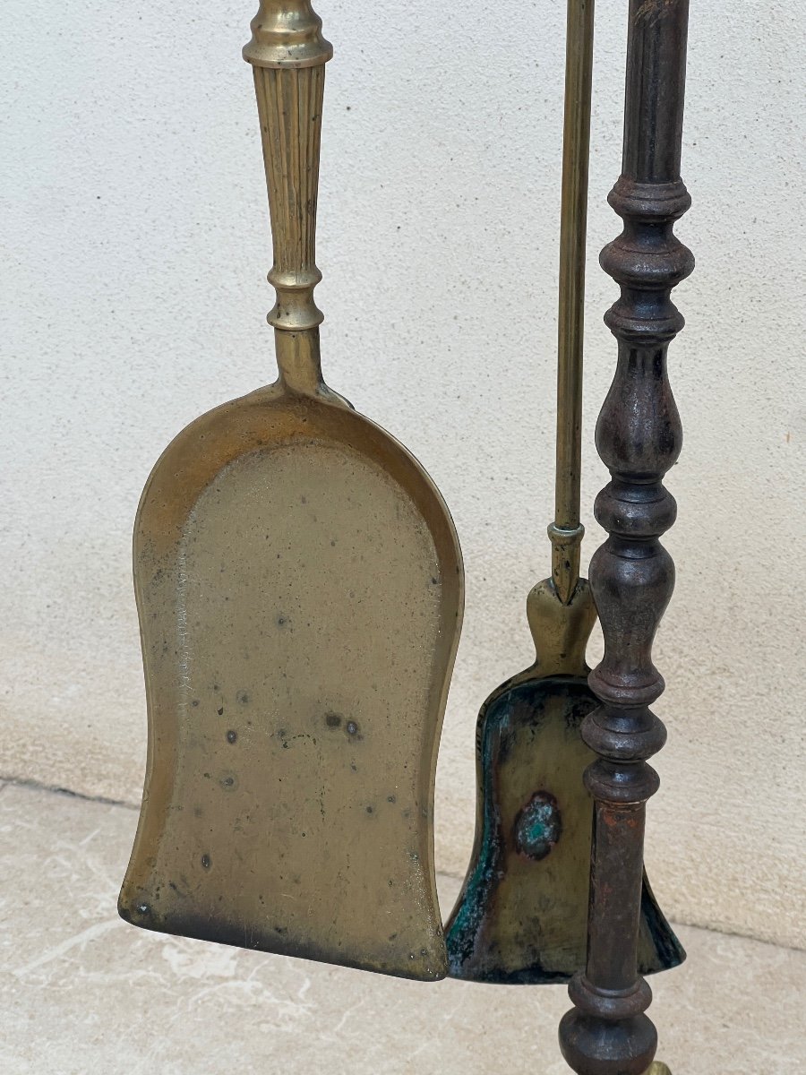 Brass Fireplace Servant  -photo-4