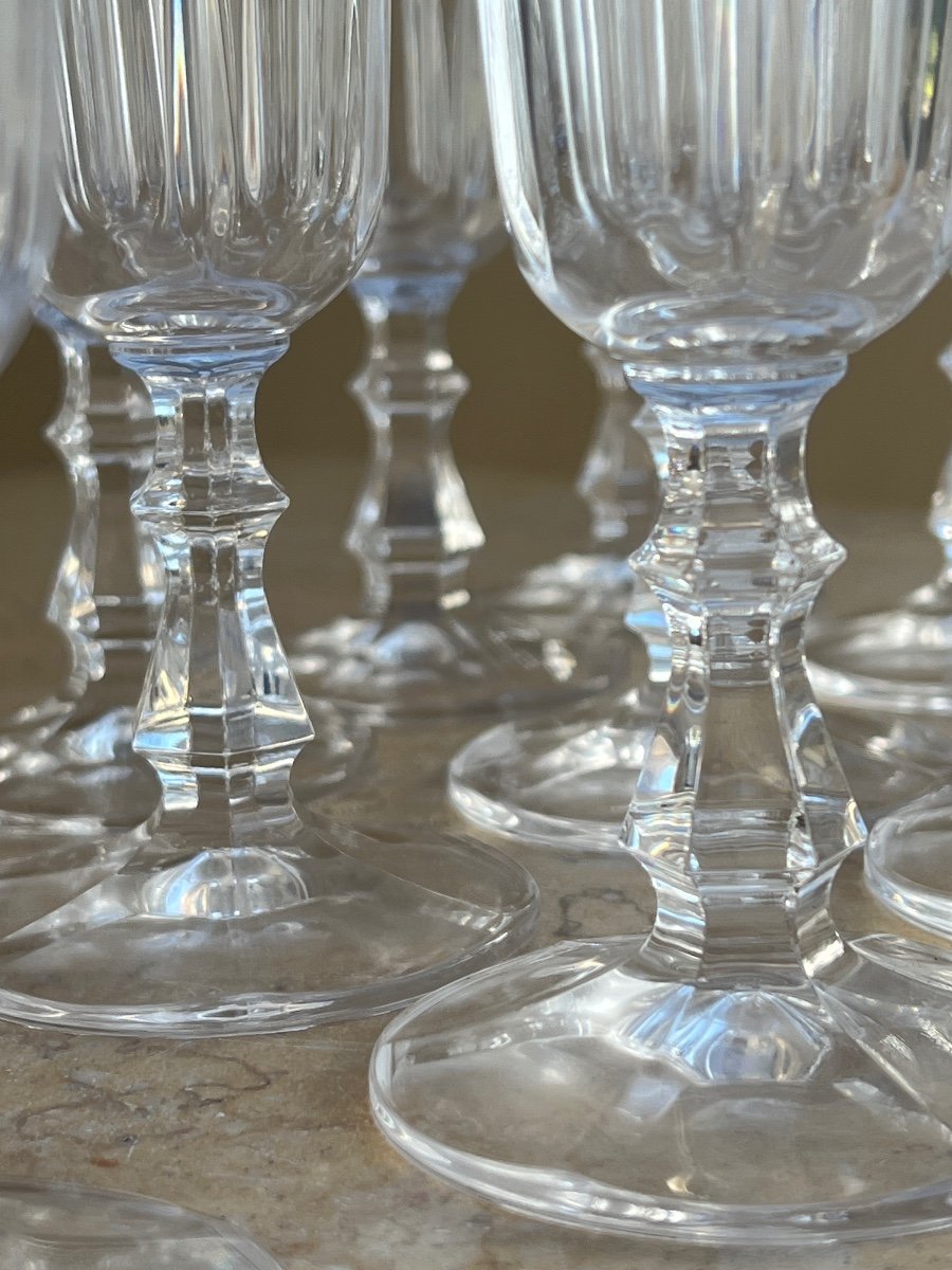 12 Baccarat Crystal Champagne Flutes -photo-4