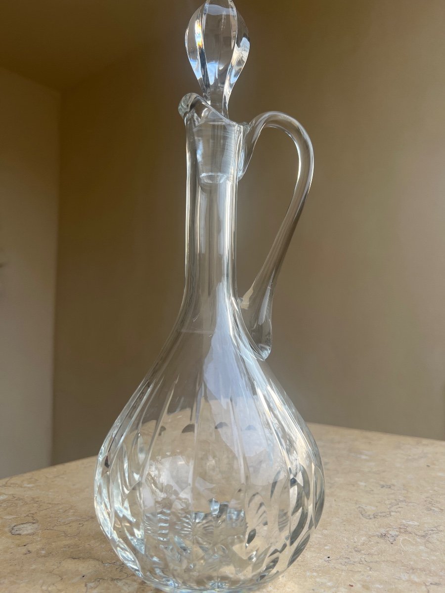 Baccarat Stamped Crystal Ewer Carafe -photo-2