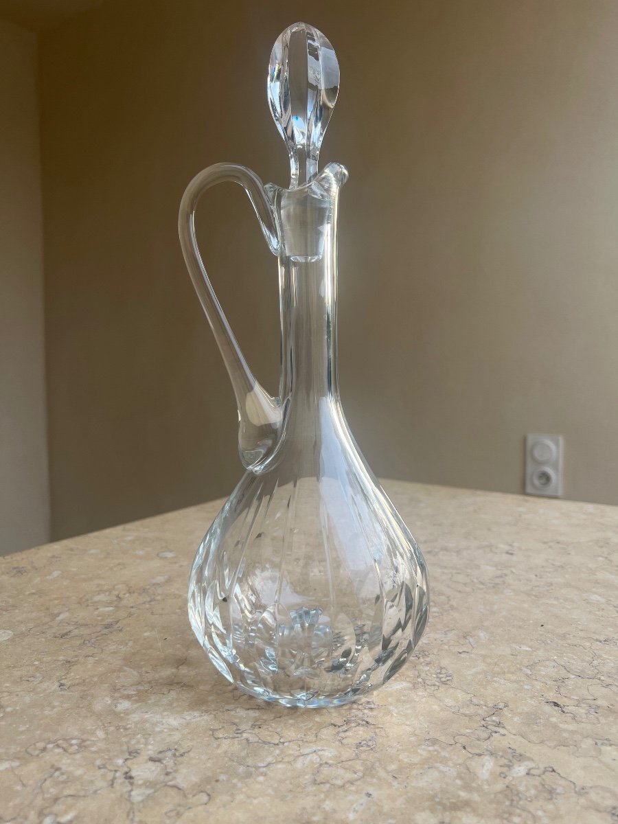 Baccarat Stamped Crystal Ewer Carafe -photo-1