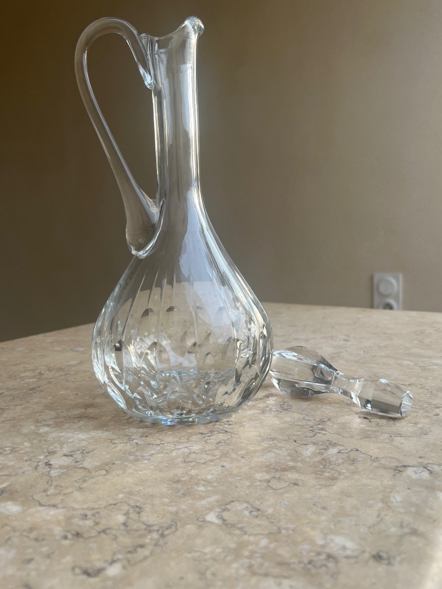 Baccarat Stamped Crystal Ewer Carafe -photo-4