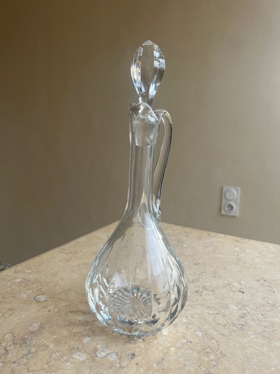 Baccarat Stamped Crystal Ewer Carafe -photo-7