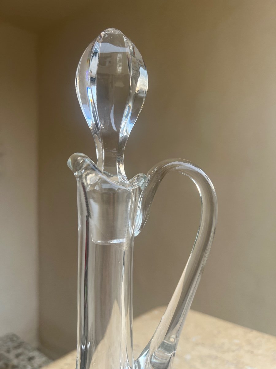 Baccarat Stamped Crystal Ewer Carafe 