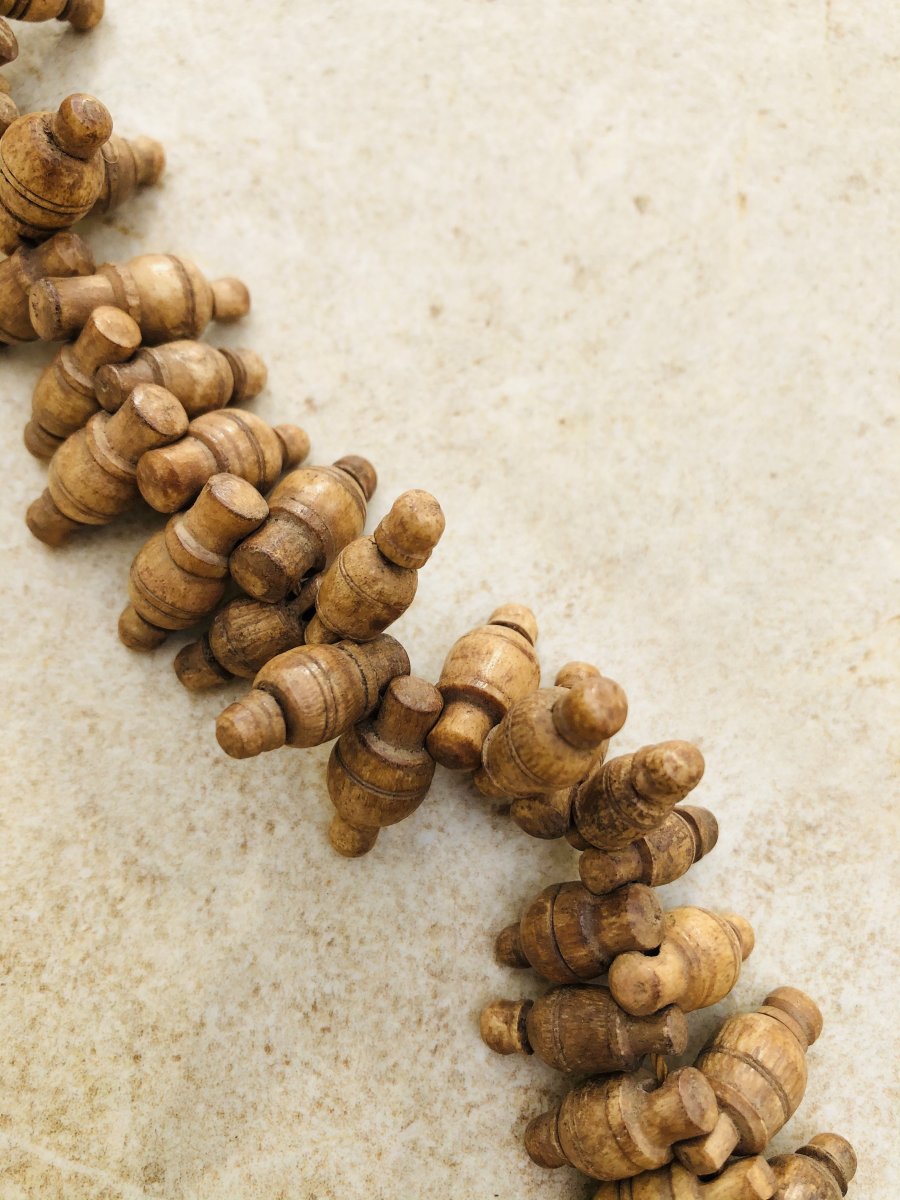 Mala - Buddhist Monk 's Rosary In Bone , Shape Amphora , Shan Province, Burma.-photo-7