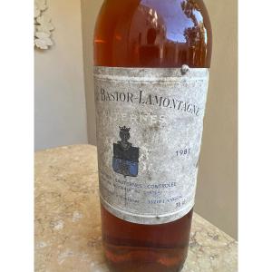 Sauternes 1981 Chateau Bastor-lamontagne Wine Bottle