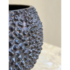 Bronze Vase Shaped Jackfruit 20th Century 