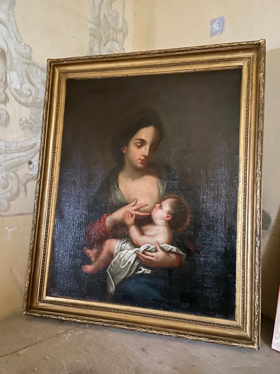 Virgin And Child, 18th Italian School-photo-1