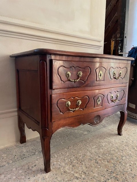 18th Century Curved Sauteuse Commode-photo-2