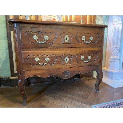 Commode Sauteuse Galbée Époque 18 ème