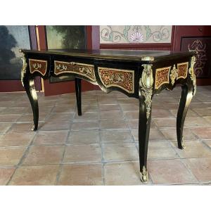 Elegant Regency Style Bureau Boulle Marquetry