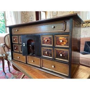 Charming Tortoiseshell And Marquetry Cabinet