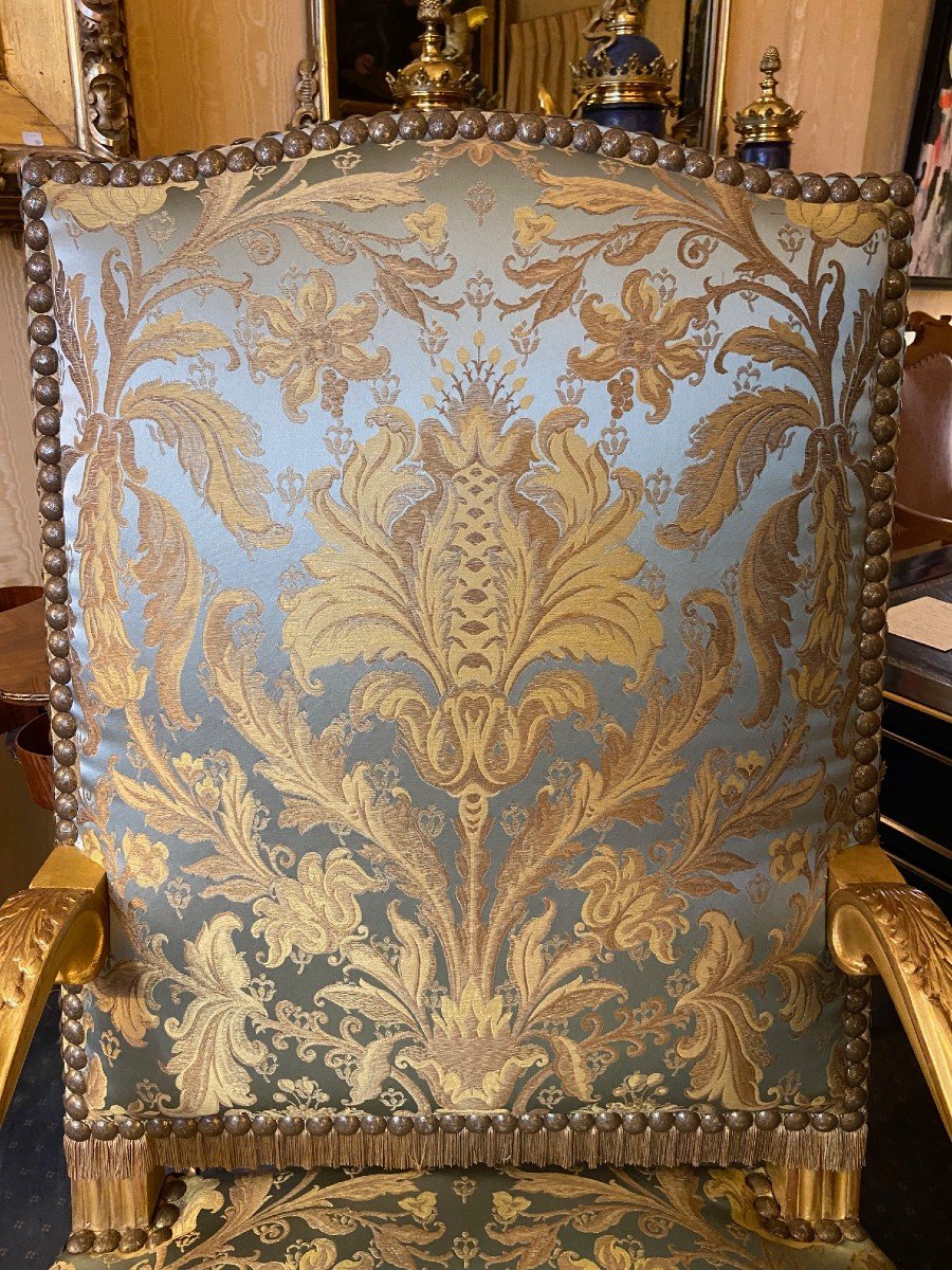 Pair Of Large Louis XIV Armchairs-photo-7