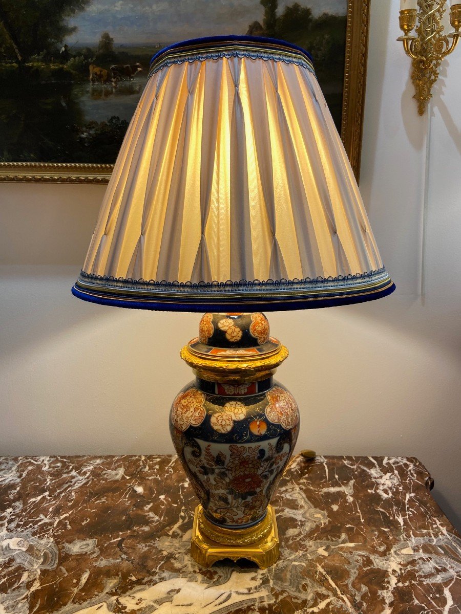 Pair Of 19th Century Imari Lamps-photo-4