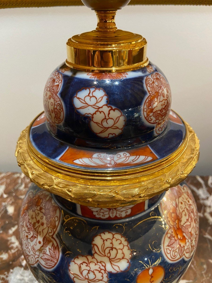 Pair Of 19th Century Imari Lamps-photo-5