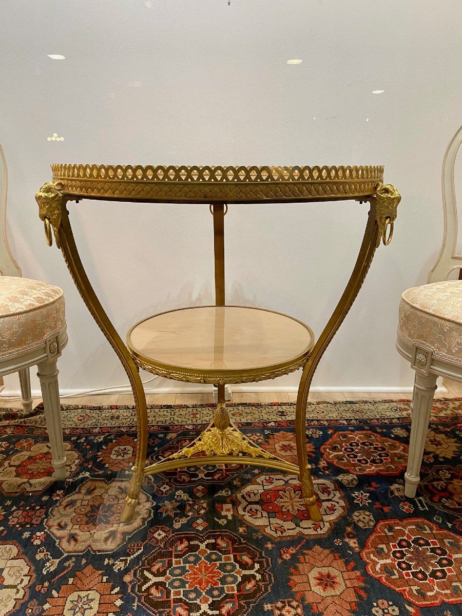 Louis XVI Gilt Bronze Gueridon-photo-2