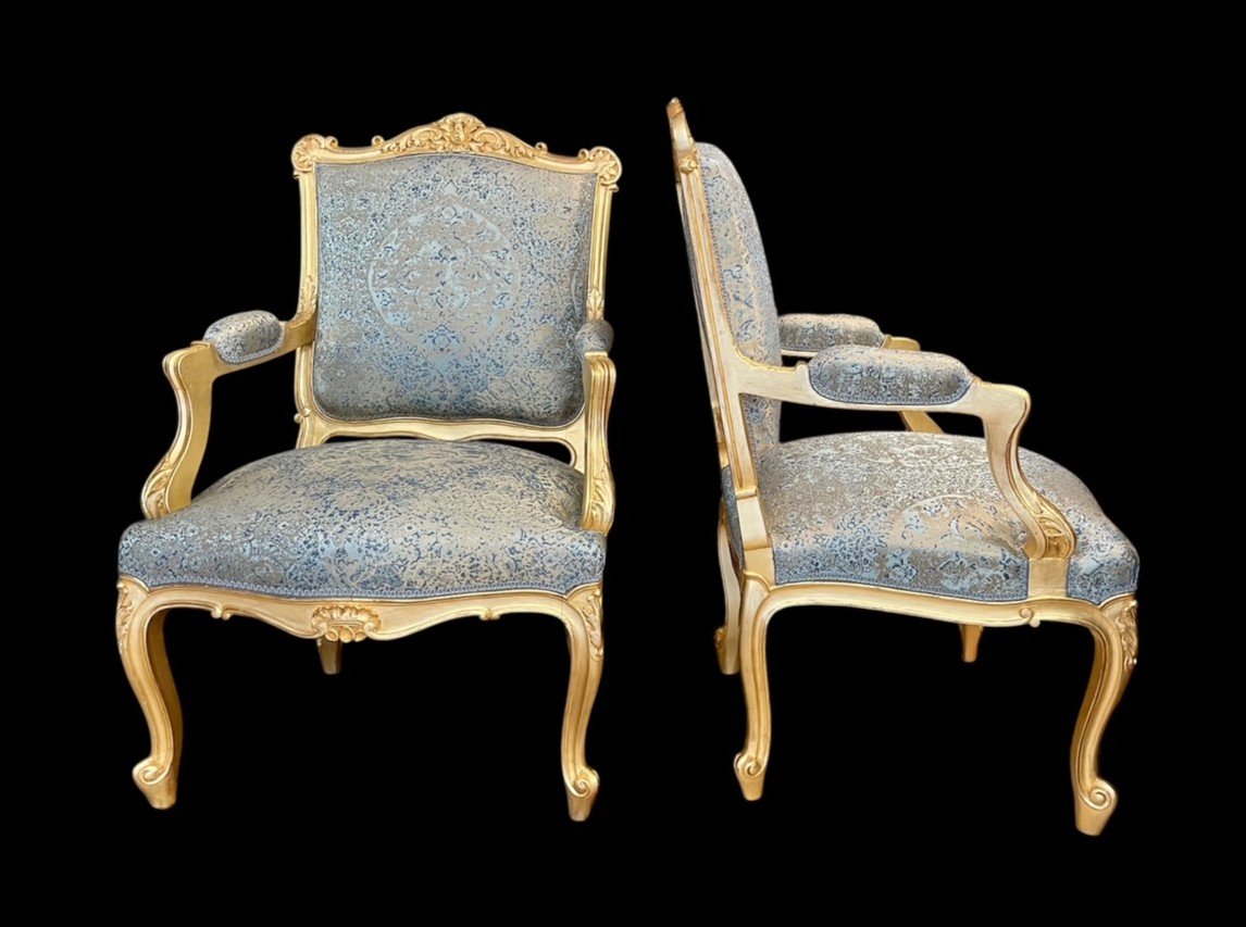 Paire De Fauteuils Louis XV