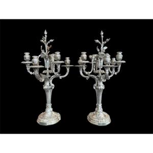 Pair Of Large 19th Century Candelabras